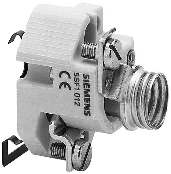 BASE PORTAFUS DIAZED D2 25A P/RIEL DIN   5SF1005