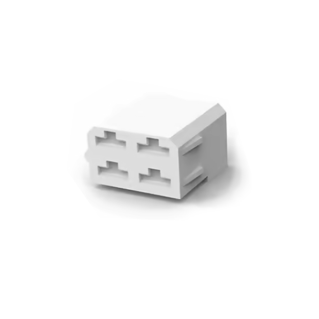 (.)CAJA PLAST 6.35 4V P-RECEPT NATURAL