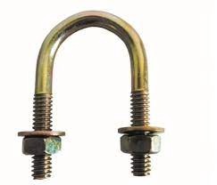 GRAMPA de HIERRO TIPO "U" P/CAÑO 1 1/2" GAS U-BOLT