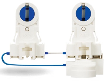 JUEGO ZOCALO 20W A 40W CABLEADO C/PORTA ARRANCADOR CASQUILLO G-13 CONFORME NORMA IEC60400 PARA TUBOS FLUORESCENTE