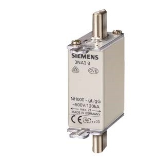 FUSIBLE NH T000  35A CURVA GG 120KA   3NA3814