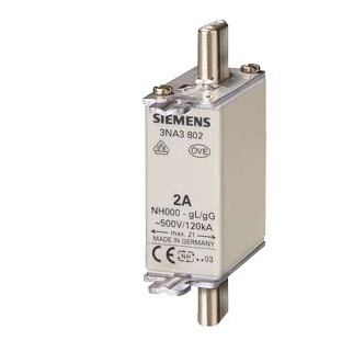 FUSIBLE NH T000  63A CURVA GG 120KA   3NA3822