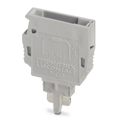 SOPORTE ENCHUF P/COMPONENTES A RESORTE GRIS