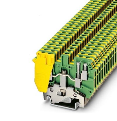 (CONSULTAR) BORNE 1 PISO C/CONEX. DOBLE 0.2-2.5 MM2 AWG 30-10 ANCHO 6.2 MM VERDE/AMARILLO