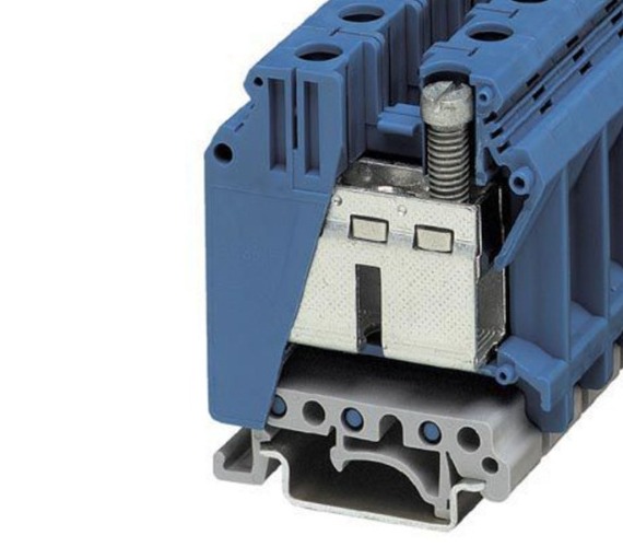 (DISCONT) BORNE UNIV C/CONEX. TORN. 0.75-35 MM2 AWG: 18-1/0 ANCH: 15.2 MM AZUL