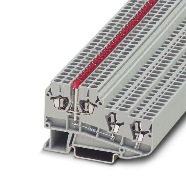 (DISCONT) BORNES 3 PISOS (PARA DETEC./ACTUADORES) C/CONEX. RESORTE 014-1.5 MM2 ANCH 5.2 MM GRIS