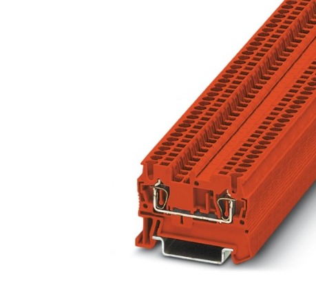 (CONSULTAR) BORNES PASO C/CONEX. RESORTE 014-1.5 MM2 ANCH 4.2 MM ROJO