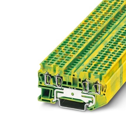 (.) (DISCONT) BORNES TIERRA MULTIP C/CONEX RESORTE 0.2-2.5 MM2 ANCHO 5.2 MM VERDE/AMARILLO