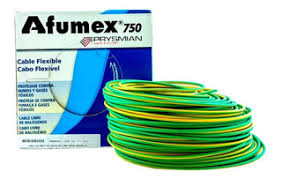 CABLE FLEX AFUMEX 750     1X  1.5MM2 VERDE/AMARILLO X MT