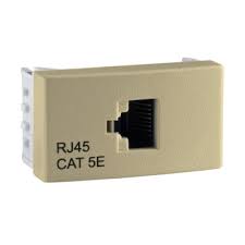 (H.A.S.D.) MOD TOMA P/PC RJ45 P/INTERCONEXION A RED MARFIL CAT 5