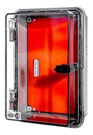 GAB POLICARB GRIS C/TT 211 X 288 X 123MM C/CHASIS (TAPA TRANSPARENTE) IP67 IK10