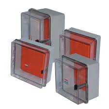 GAB POLICARB GRIS C/TT 304 X 370 X 204MM C/CHASIS (TAPA TRANSPARENTE) IP67 IK10