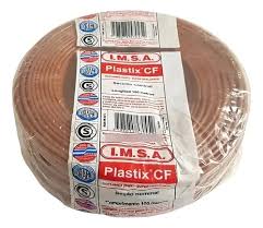CABLE CU/PVC FLEX 1X  1.5MM2 PLASTIX CF MARRON X MT