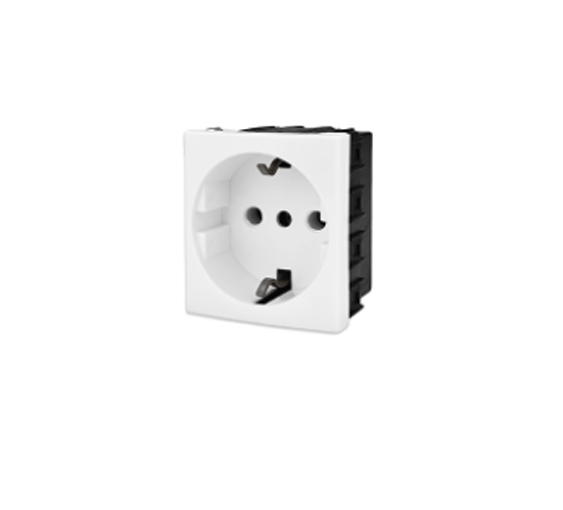MOD TOMA 2P 16A SCHUKO BLANCO