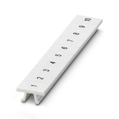 TIRAS DE NUMEROS 10UN    1 AL 10    Para ancho de borne: 6,2mm.  COLOR BLANCO