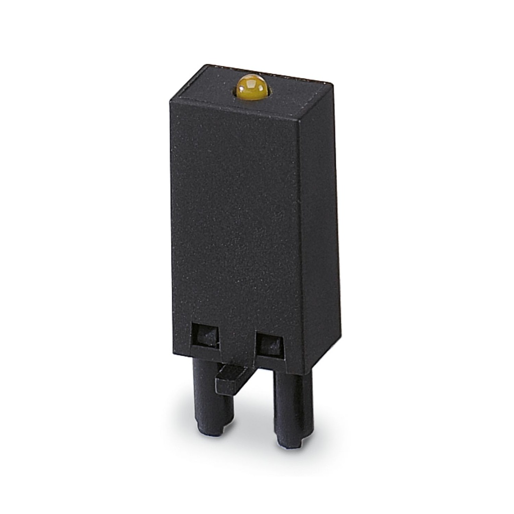 MOD ENCHUF P/MONTAJE EN PR1 Y PR2 C/DIODO Y LED AMARILLO 12-24VCC