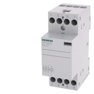 CONTACTOR MODULAR P/DIN 4NA BOB 220VCA AC-3: 4KW AC-1:25A SIN PERILLA   5TT5830-0