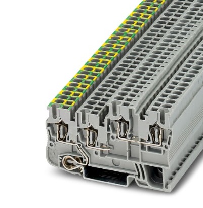 (CONSULTAR) BORNE P/DETECT/ACTUAD CONEX RESORTE 0.08-4MM2 AWG28-12 ANCH 5.2MM GRIS