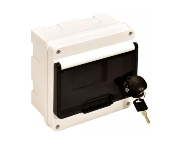 CAJA EMB P/TERMOMAG 7 MOD IP55 C/PUERTA FUME 164X 164X 105mm C/CERRADURA METALICA