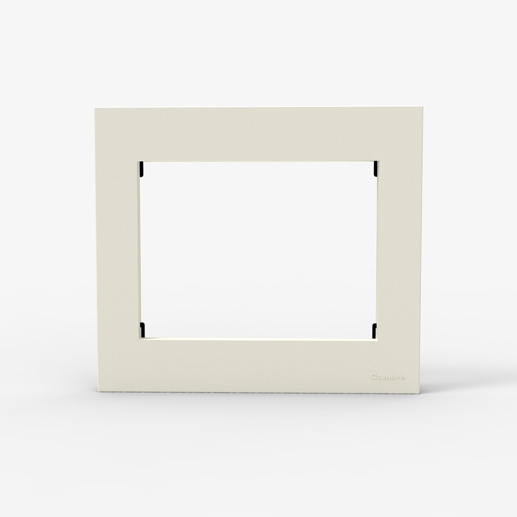 TAPA Y DISTANCIADOR 8 MODULOS BLANCO