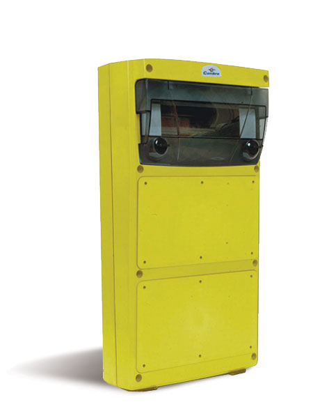 TABLERO MURAL MULTIFUNCION IP55 AMARILLO CBOX