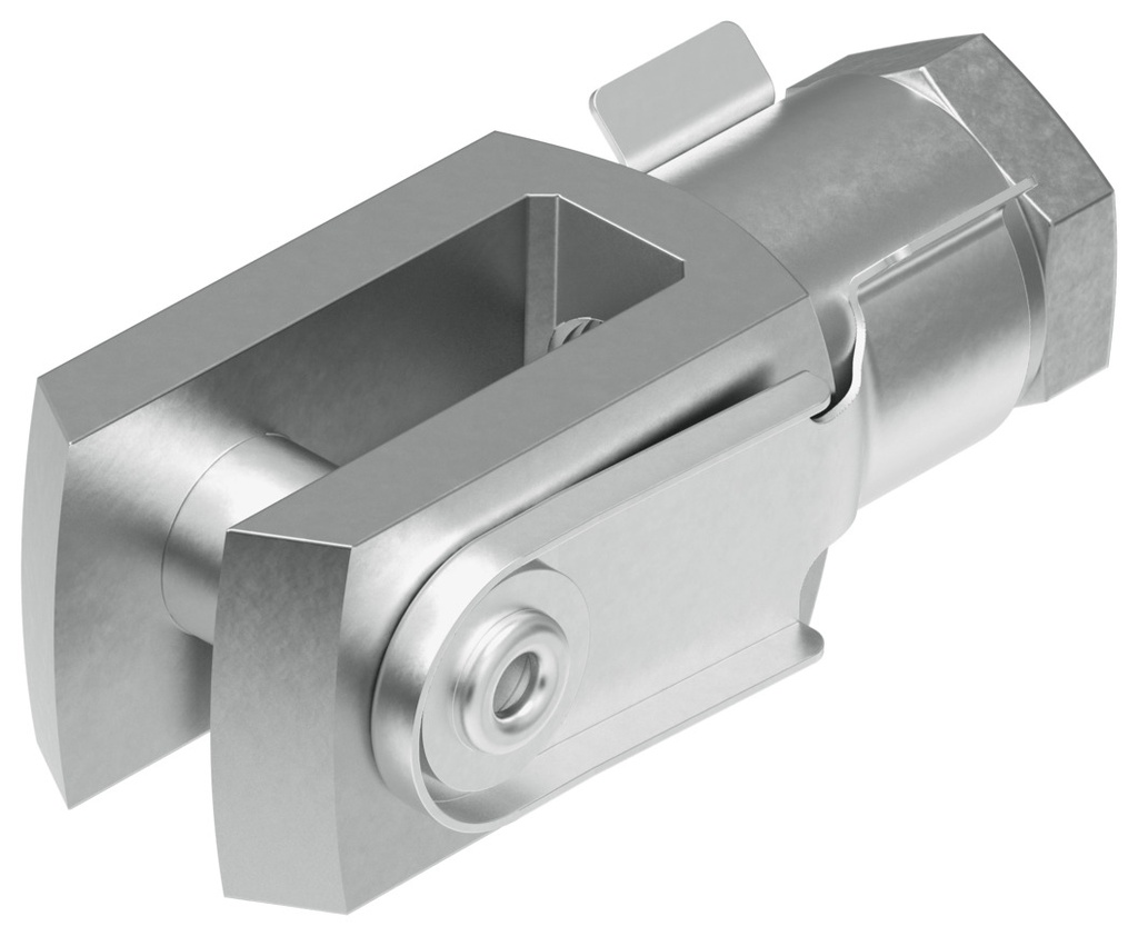 HORQUILLA / CONEX. ROSCA INT. M10X1,25 / ACERO CINCADO