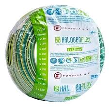 CABLE CU/PVC FLEX HALOGEN FLEX 1X  2.5MM2 VERDE/AMARILLO (PRECIO POR METRO - VENTA POR ROLLO DE 100M)