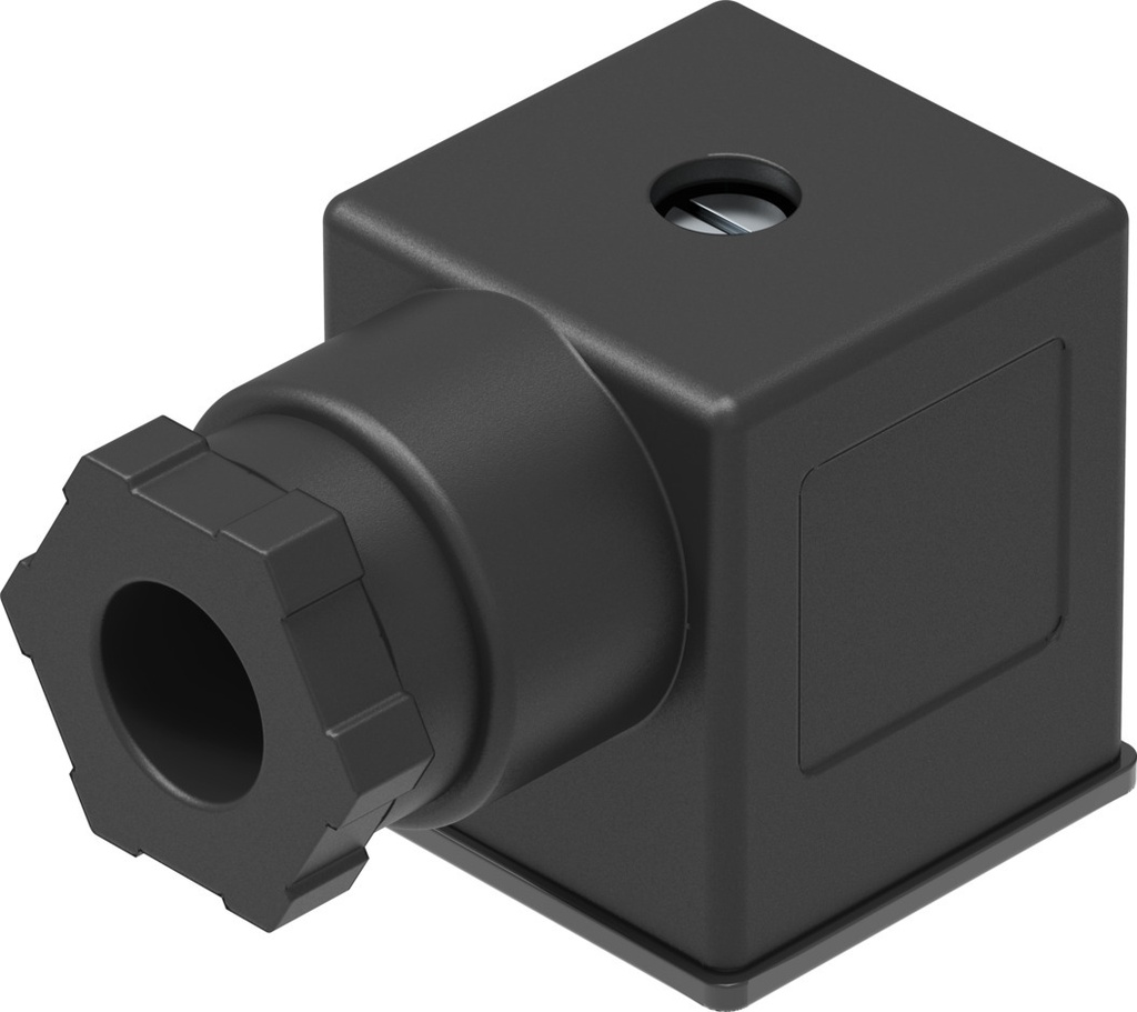 CONECTOR ZOCALO / FORMATO A - SEGUN DIN 43650 - EN 175301-803 - 3 CONTACTOS / PROTEC. IP65 / P/ BOBINA MD