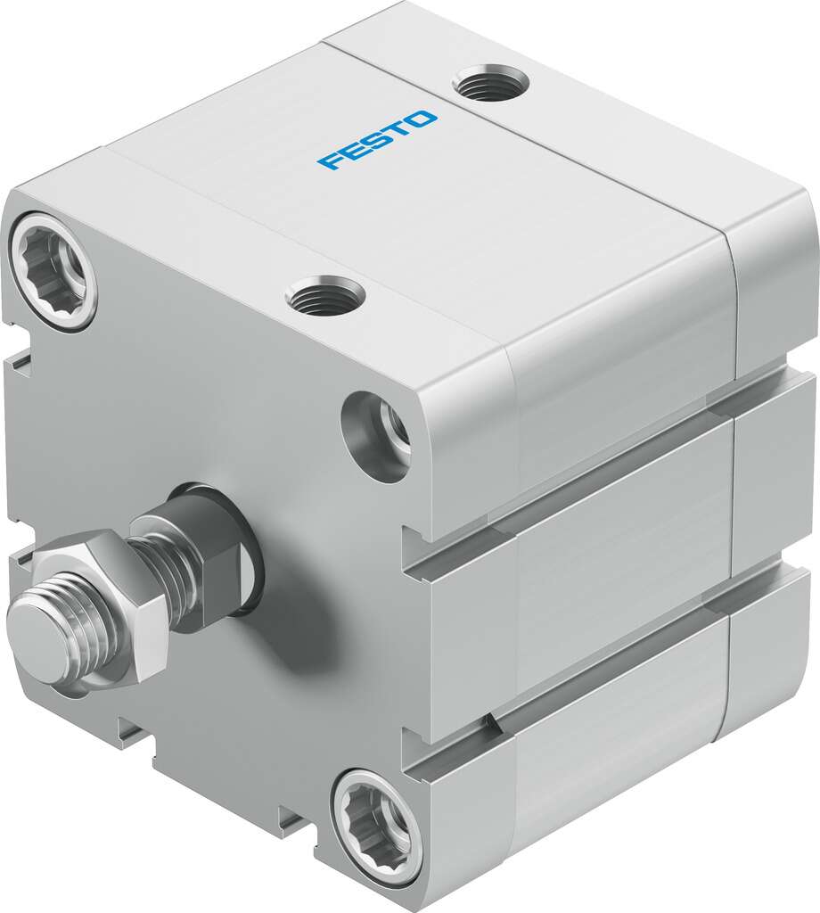 CILINDRO ADN-50-30-A-P-A / ISO 21287 / DOBLE EFEC / EMB 50MM / CARRERA 30MM / VASTAGO M12X1,25-EXT/ AMORT ANILLOS ELAST / P/DETEC POSI/ CONEX NEU G1/8