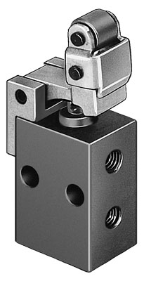 VALVULA DE RODILLO ABATIBLE / 3/2 CERRADA MONO - S/ENCLAVAMIENTO / ROSCA INT. M5 / CAUDAL NOM. 80 L/MIN / ACCION MEC. - ASIENTO