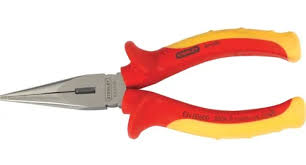 PINZA DE PUNTA MAX 1000V PUNTA LARGA 6-1/2" 165MM   84-006