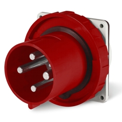 BASE MACHO 3P+N+T 63A 380V 6H IP67 SERIE OPTIMA