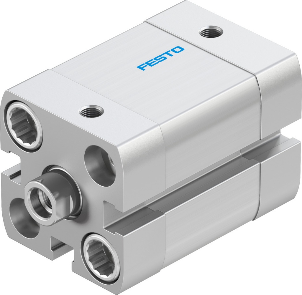CILINDRO / ISO 21287 / DOBLE EFEC. / EMB. 20MM / CARRERA 15MM / AMORT. TOPES ELAST. / P/ DETEC. POSI. / CONEX. NEU. M5 / VAST. ROSCA INT. M6
