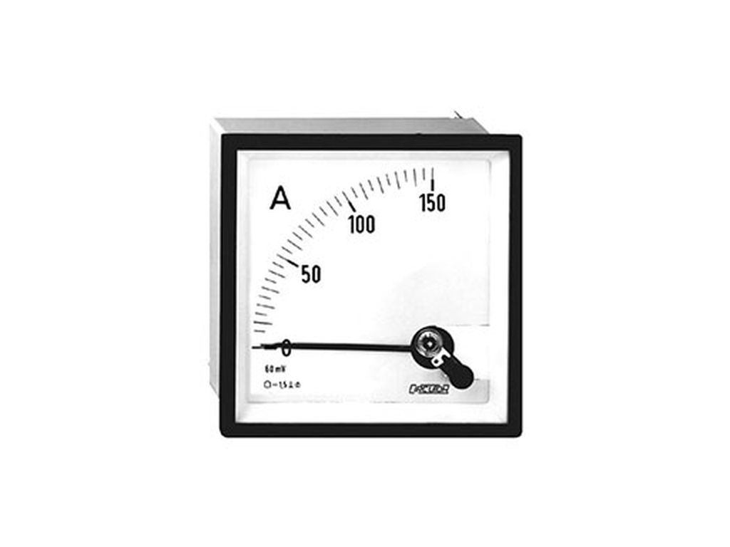 AMPERIMETRO 60A 60mVCC 96X96 CL 1.5