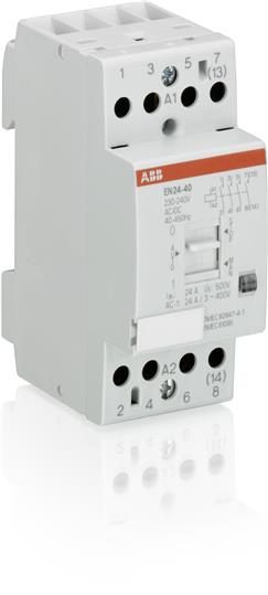 (OUTLET) CONTACTOR MODULAR 24A BOB 220VCA 220VCC 4NA C/MANDO MANUAL SERIE EN   EN24-40/230