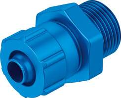 RACOR CK-1/8-PK-4 / RECTO / CONEX NEU G1/8 - PK 4MM / MAT. ALUMINIO - CON ANILLO DE JUNTA