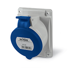 (H.A.S.) BASE EMPOTRABLE / TOMA DE EMBUTIR 2P+T 32A IP44 200/250V SERIE INDUSTRIAL