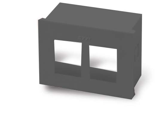 CAJA DE ALOJE P/MODULO RJ45 Y RJ11 GRIS