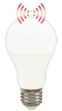 LAMP LED 10W LUZ DIA FRIA CON SENSOR DE MOVIMIENTO 270º 20000HS 850LM