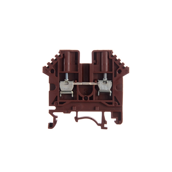 BORNE MARRON P/CABLE FLEX RIGIDO  2.5  4MM2 24A/800VAC