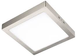 (OUTLET) PLAFON LED CUADRADO 30W PLATIL / PLATA LUZ DIA FRIA (NIQUEL MATE)