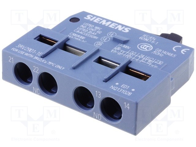 CONTACTOS AUXILIARES SIRIUS INNOVATIONS PARA GUARD. 3RV2 , 2NA, FRONTAL   3RV2901-1F