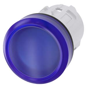 LAMPARA SEÑALIZACION ACT PLASTICO SIN LED AZUL IP69K    3SU1001-6AA50-0AA0
