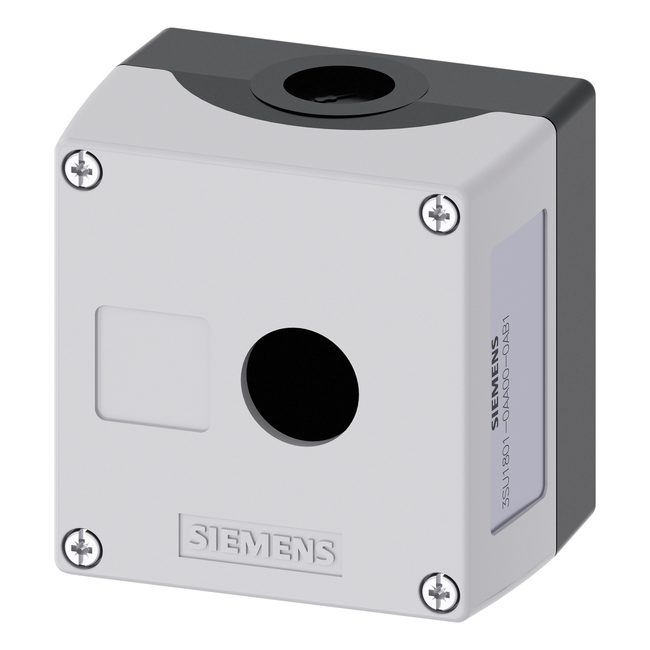 CAJA PLASTICA VACIA SIRIUS ACT GRIS P/ 1 ELEMENTO   3SU1801-0AA00-0AB1