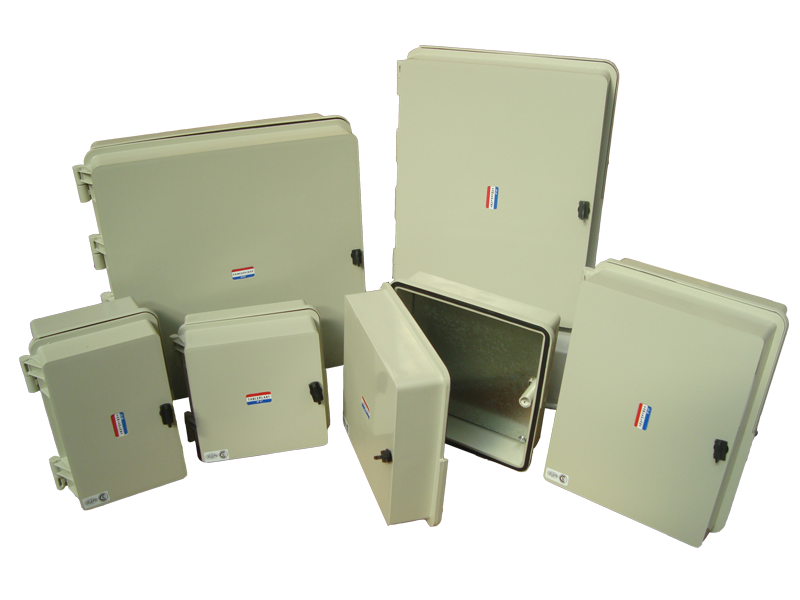 GAB POLIPROP GRIS 483 X 466 X 127MM C/CHASIS BAND ZINCADA CHAPA 1,2 IP65 IK10