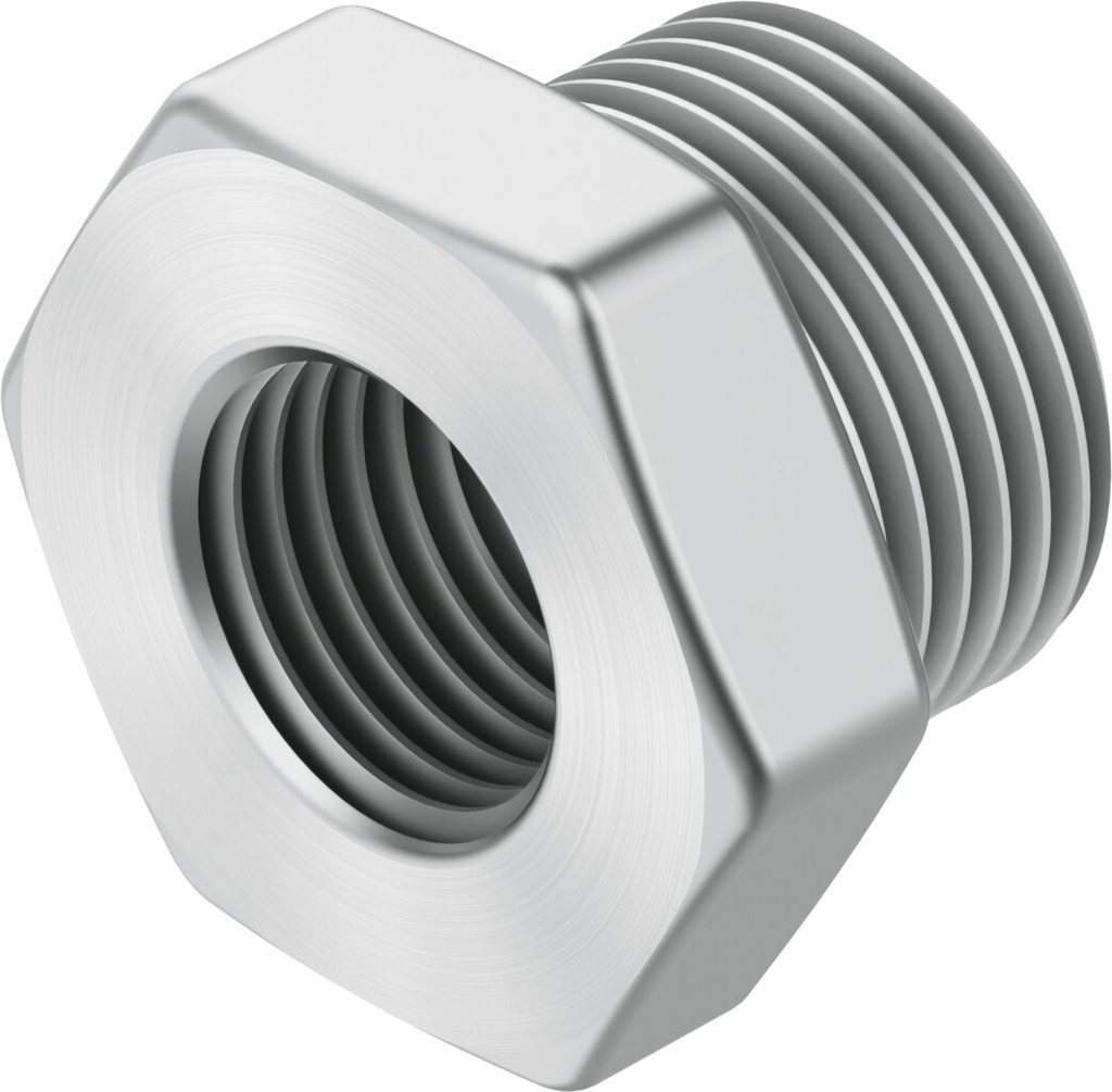 REDUCTOR / ROSCA INT. G1/4 - ROSCA EXT. G1/2 / MATERIAL LATON NIQUEL