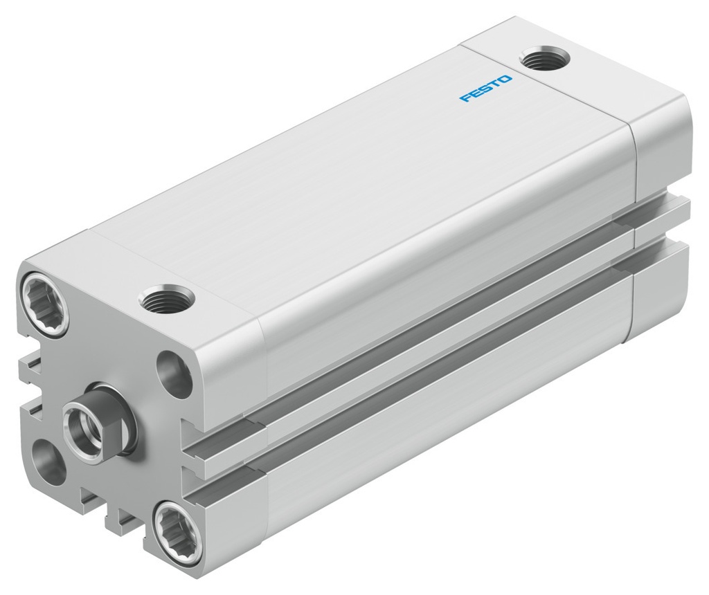 CILINDRO / ISO 21287 / EMB. 32MM / CARRERA 80MM / AMORT. TOPES ELAST. / P/ DETEC. POSI. / VAST. ROSCA INT. M8 / CONEX. NEU. G1/8