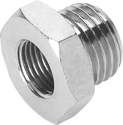 REDUCTOR / ROSCA INT. G1/4 - ROSCA EXT. G3/8 / LATON NIQUELADO