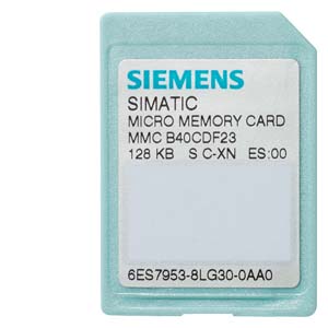 MICRO MEMORY CARD P. S7-300/C7/ET 200, 3,3 V NFLASH, 128 KB