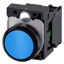 PULSADOR ACT RAS AZUL 1NA COMPLETA IP69K PLASTICO   3SU1100-0AB50-1BA0